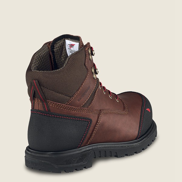 Red Wing Mens Brnr Xp - 6-inch Waterproof Csa Toe - Safety Boots Brown/Black - 0693VIMTG